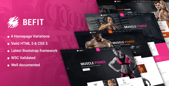 Befit html preview.  large preview