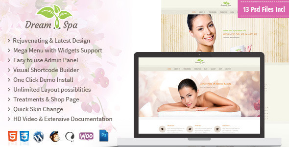 Preview dream spa wp.  large preview