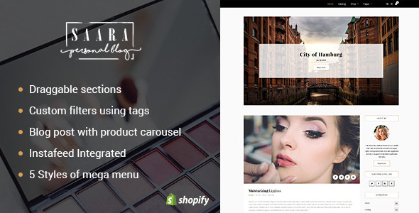 Saara preview shopify.  large preview