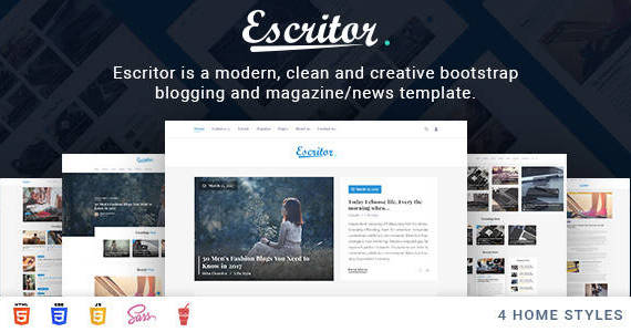 Box escritor template preview.  large preview