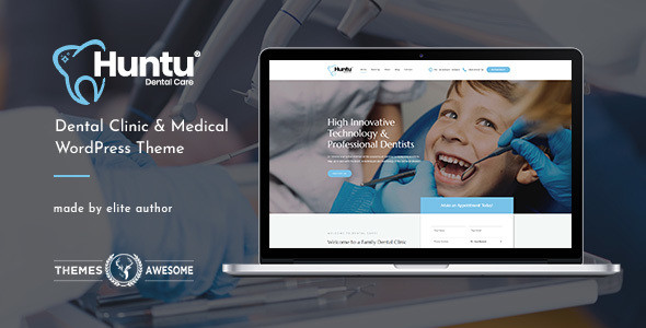 Huntu feature themeforest.  large preview