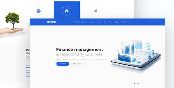 01 finance responsive html template.  large preview