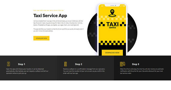 Box taxi and cab booking landing page template 67958 original