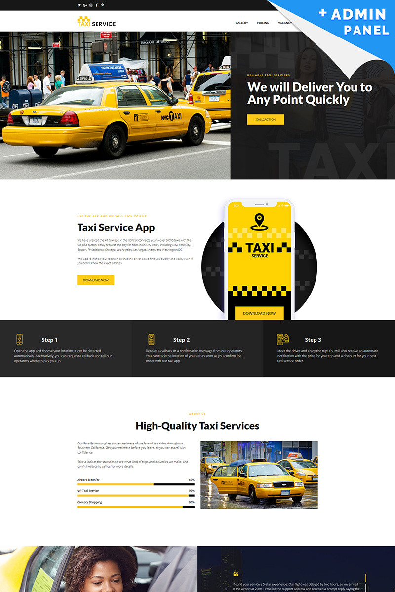 Taxi and cab booking landing page template 67958 original