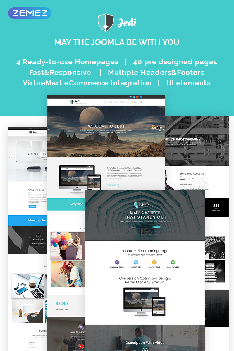 Jedi multifunctional joomla template 62226 original