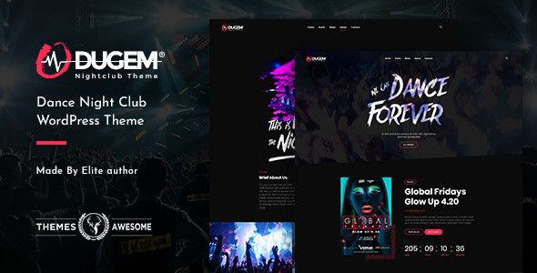 Dugem feature themeforest.  large preview