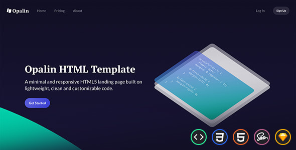 01 uiuxassets opalin html template.  large preview