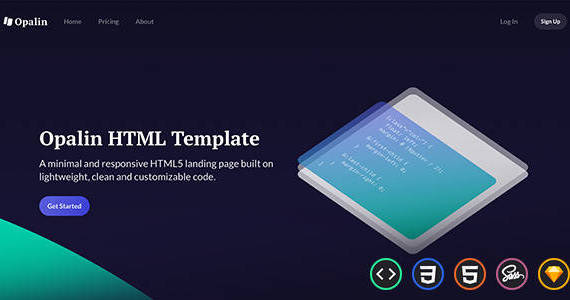 Box 01 uiuxassets opalin html template.  large preview