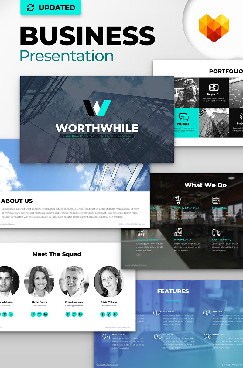 Worthwhile consulting ppt design powerpoint template 66801 original