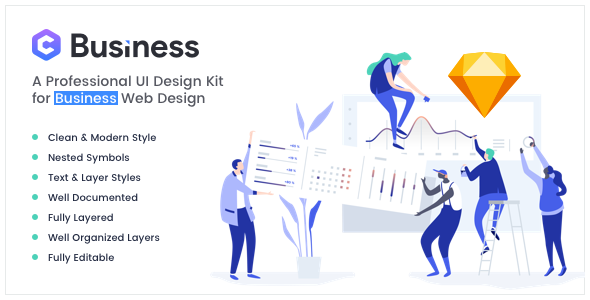 00 business sketch template preview.  large preview