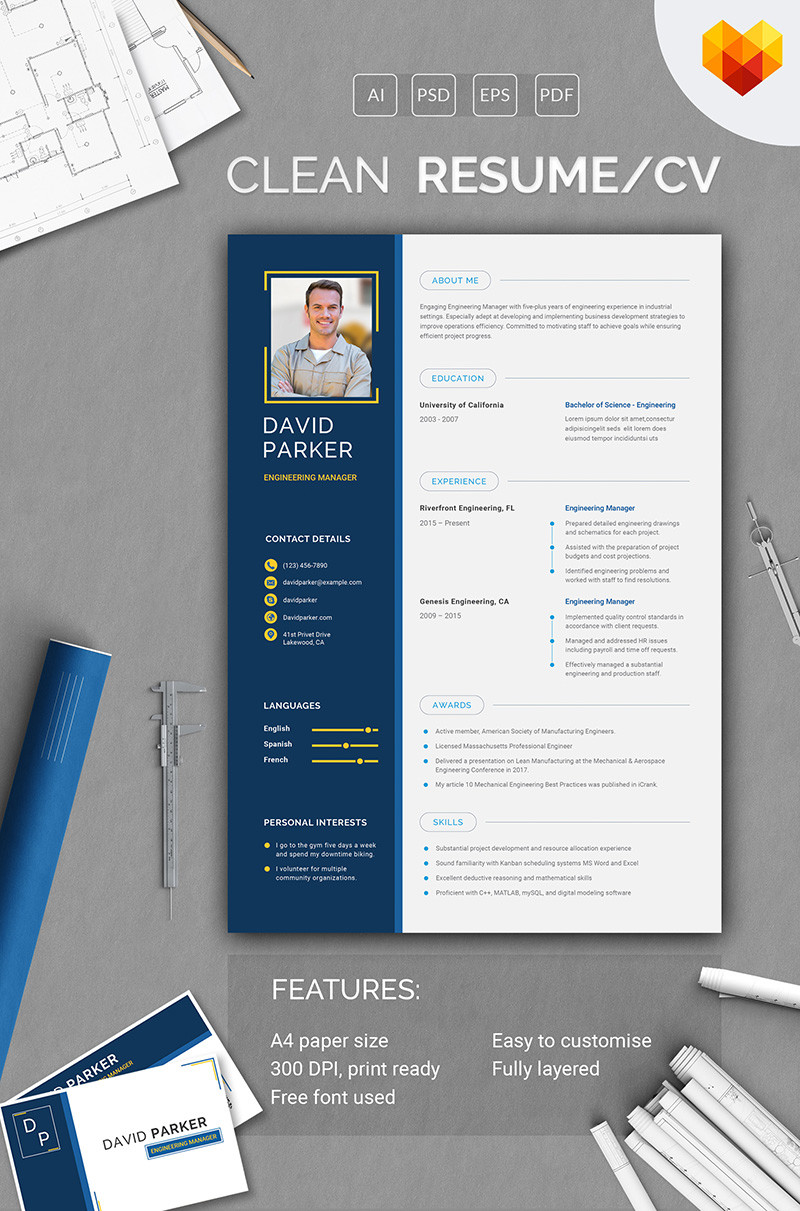 David parker engineering manager resume template 66456 original