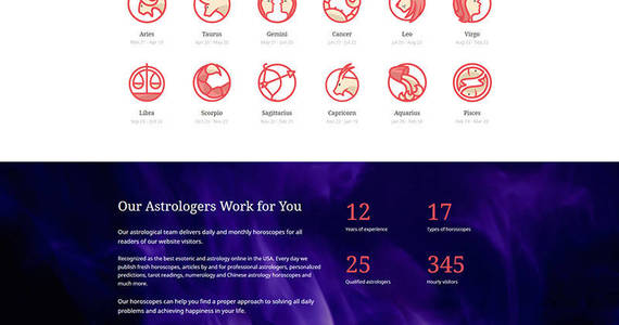 Box astrology center premium moto cms 3 template 65304 original
