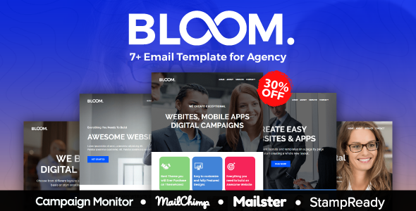01 bloom theme preview.  large preview