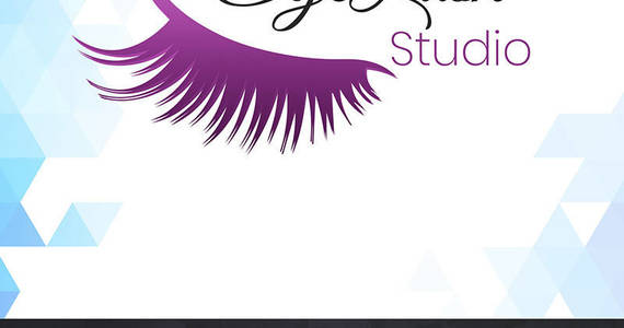 Box eyelash studio logo template 66584 original