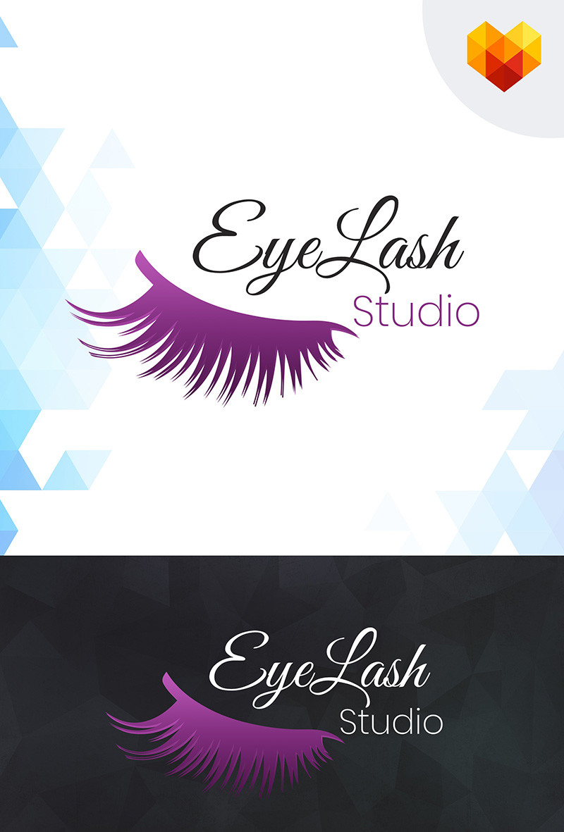 Eyelash studio logo template 66584 original