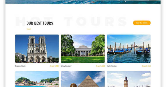 Box sealine travel agency multipage html website template 48115 original