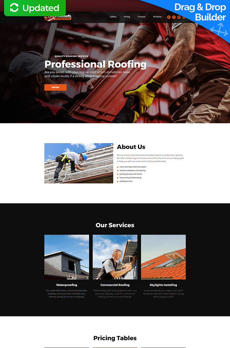 Proroofs roofing service motocms 3 landing page template 66376 original