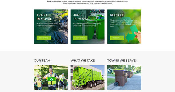 Box junktruck garbage removal service company moto cms 3 template 68257 original