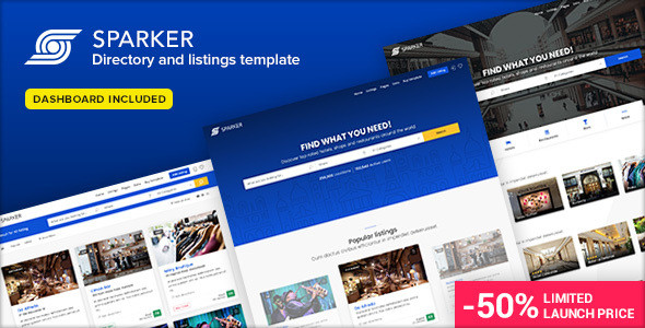 01 sparker directory listings template.  large preview