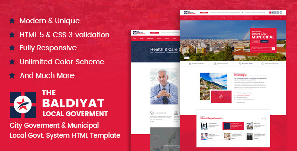 Baldiyaat template preview.  large preview