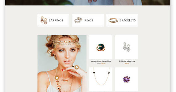 Box olimp luxury jewelry online store multipage html website template 60076 original