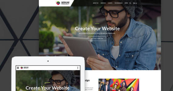 Box webline project corporate landing page template 64888 original