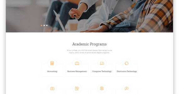 Box bradstone college colleges  universities multipage clean html website template 61185 original