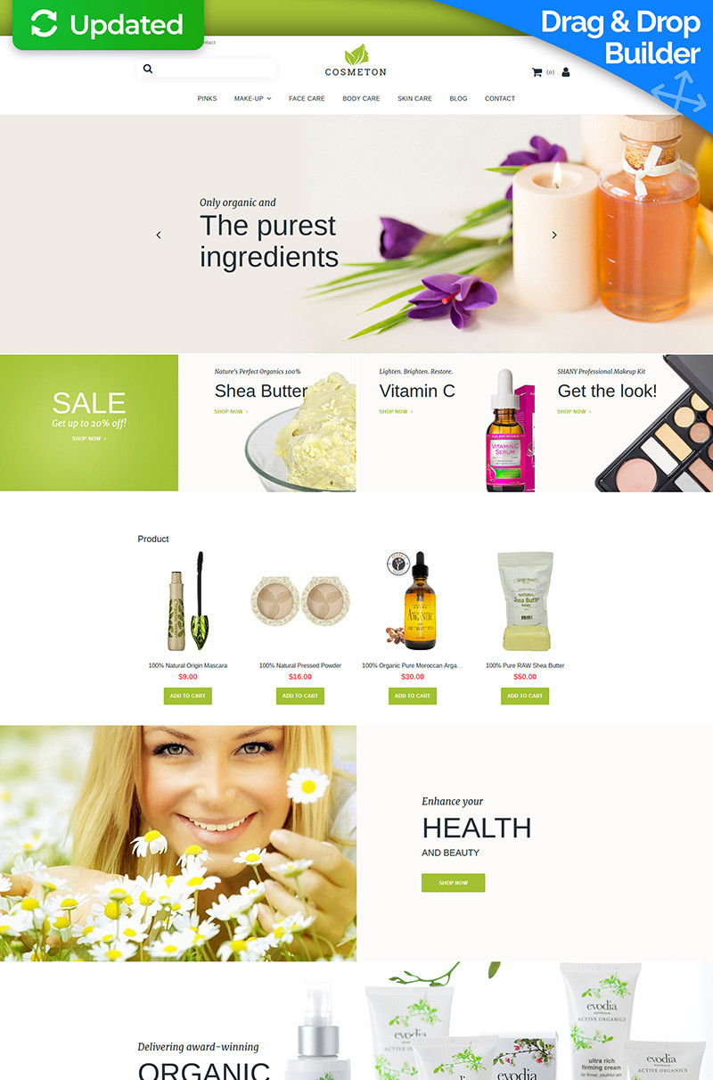 Cosmeton skin care responsive motocms ecommerce template 59521 original