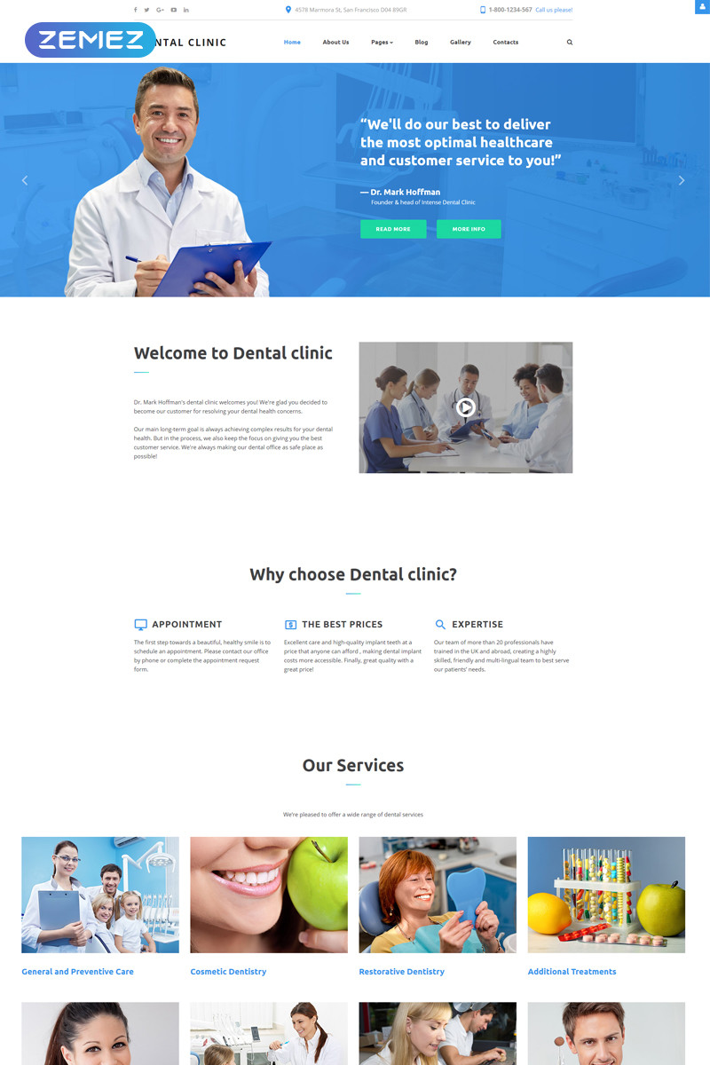 Dental clinic dentistry responsive joomla template 61338 original