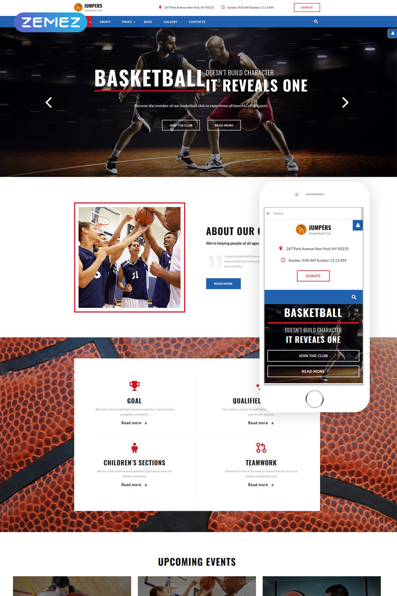 Basketball responsive joomla template 64777 original