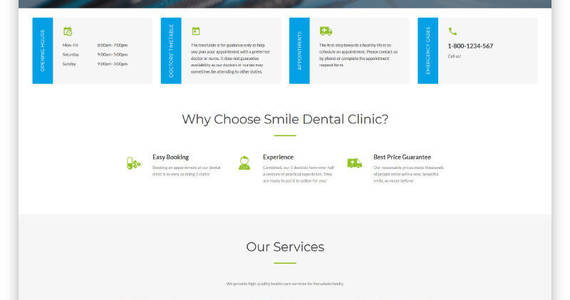 Box smile dentistry responsive multipage html website template 46574 original
