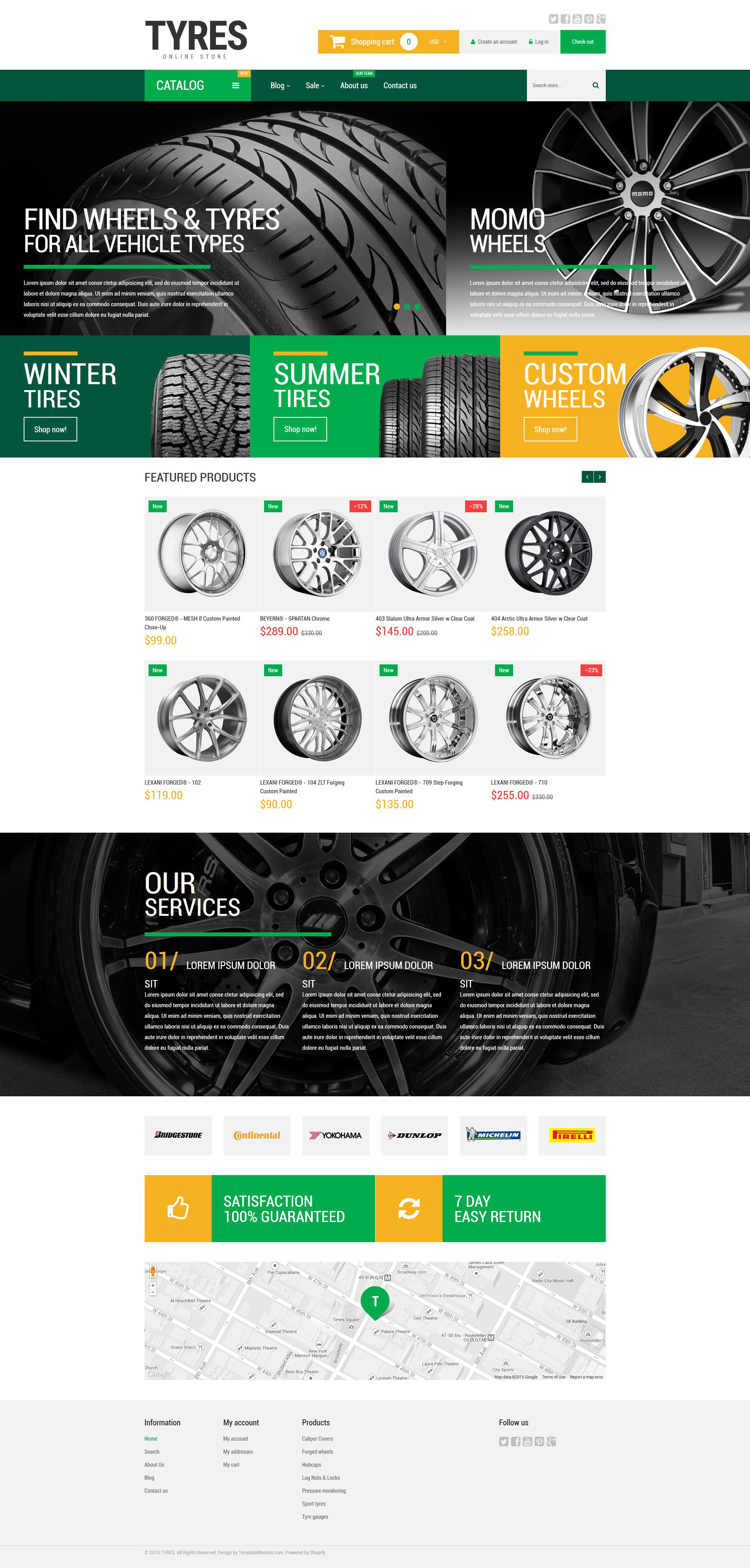 Wheels and tyres shopify theme 54785 original