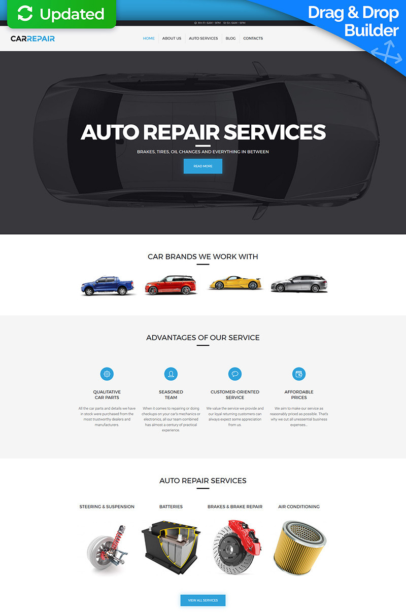 Car repair responsive moto cms 3 template 63484 original