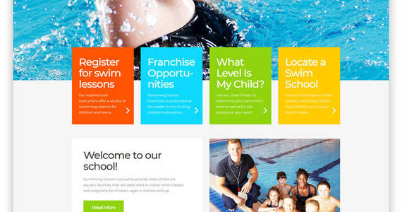 Box swimming school clean responsive html5 website template 52860 original
