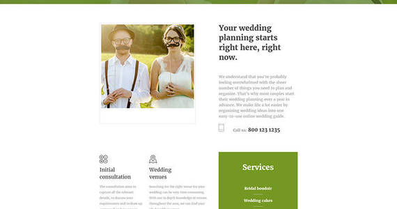 Box wedding planner responsive moto cms 3 template 59221 original