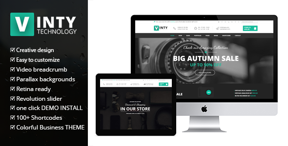 Vinty woocommerce theme featured.  large preview