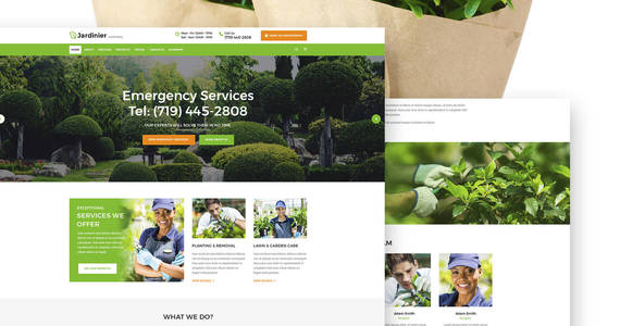 Box jardinier landscaping services wordpress theme 65343 original