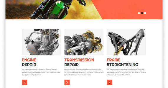 Box bikes repair motorcycles repair  service responsive clean html website template 52978 original