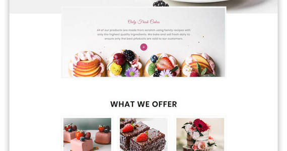 Box sweet bakery cake shop elegant multipage html website template 52072 original