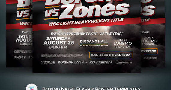 Box 1681934 1566262742186 01 template monster boxing night flyer poster templates kinzi21