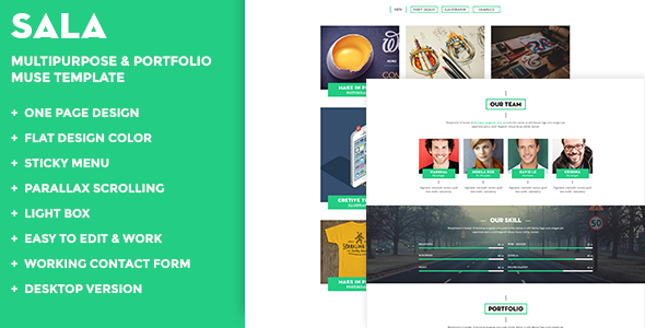 01 sala multipurpose portfolio muse template theme preview.  large preview