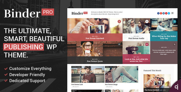 Binderpro theme preview.  large preview