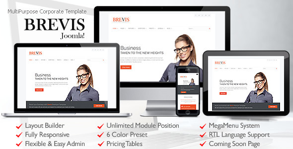 Brevis joomla preview.  large preview