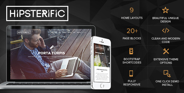 01 hipsterific responsive multi purpose wp theme.  large preview