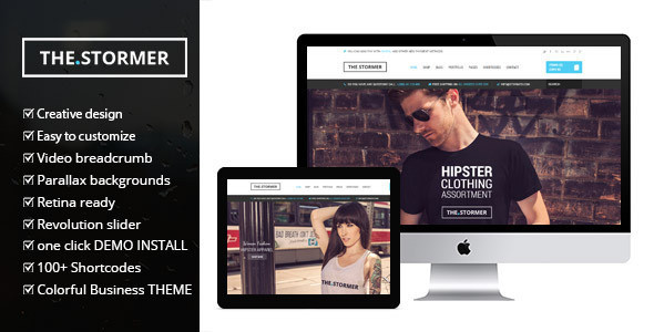 Stormer wordpress theme featured.  large preview