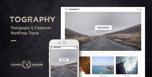 Tography feature themeforest.  large preview