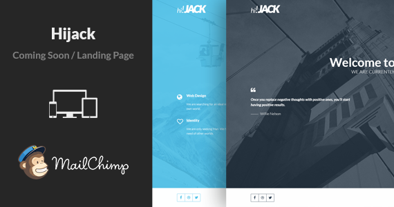 Box 01 hijack minimal multipurpose coming soon landing page html template.  large preview