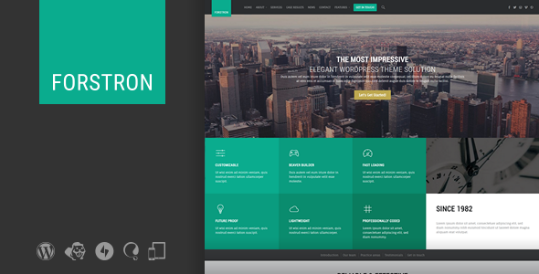 01 forstron legal business wordpress theme.  large preview