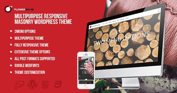 Box 01 flowerbomb multipurpose responsive masonry theme preview.  large preview