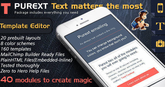 Box 01 preview responsive email template builder text mail.  large preview
